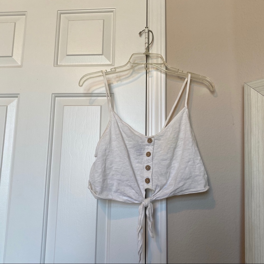 Forever21 white crop top